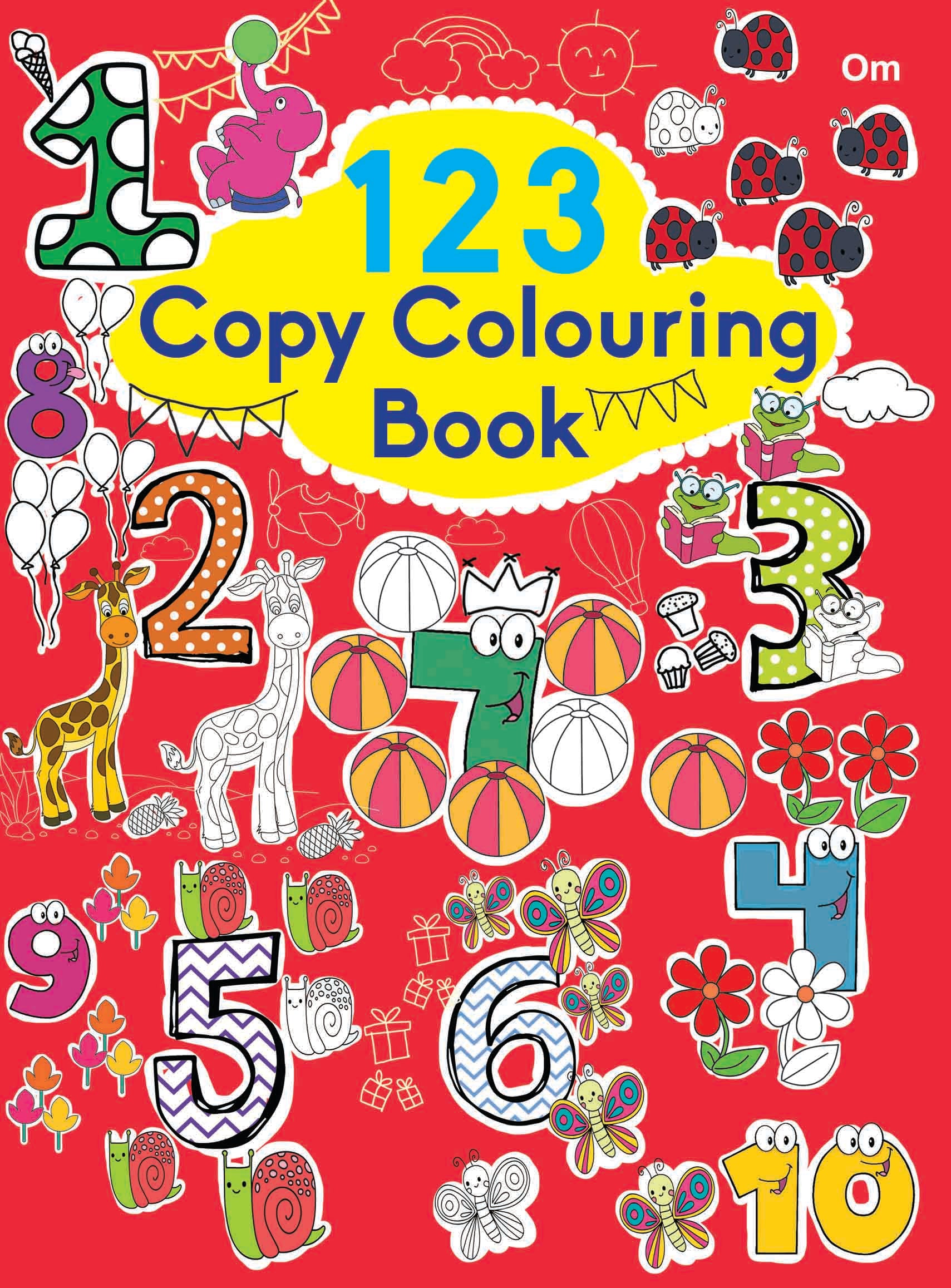 123 Copy Colouring Book - Om Books - Distacart