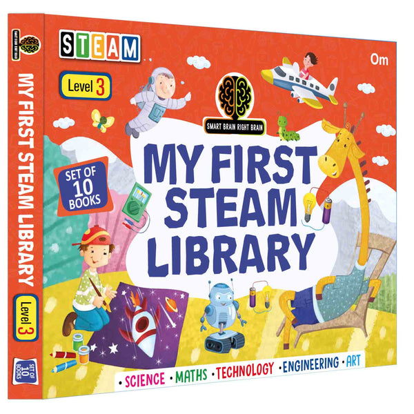 My First STEAM Library Level-3 Box - Om Books - Distacart