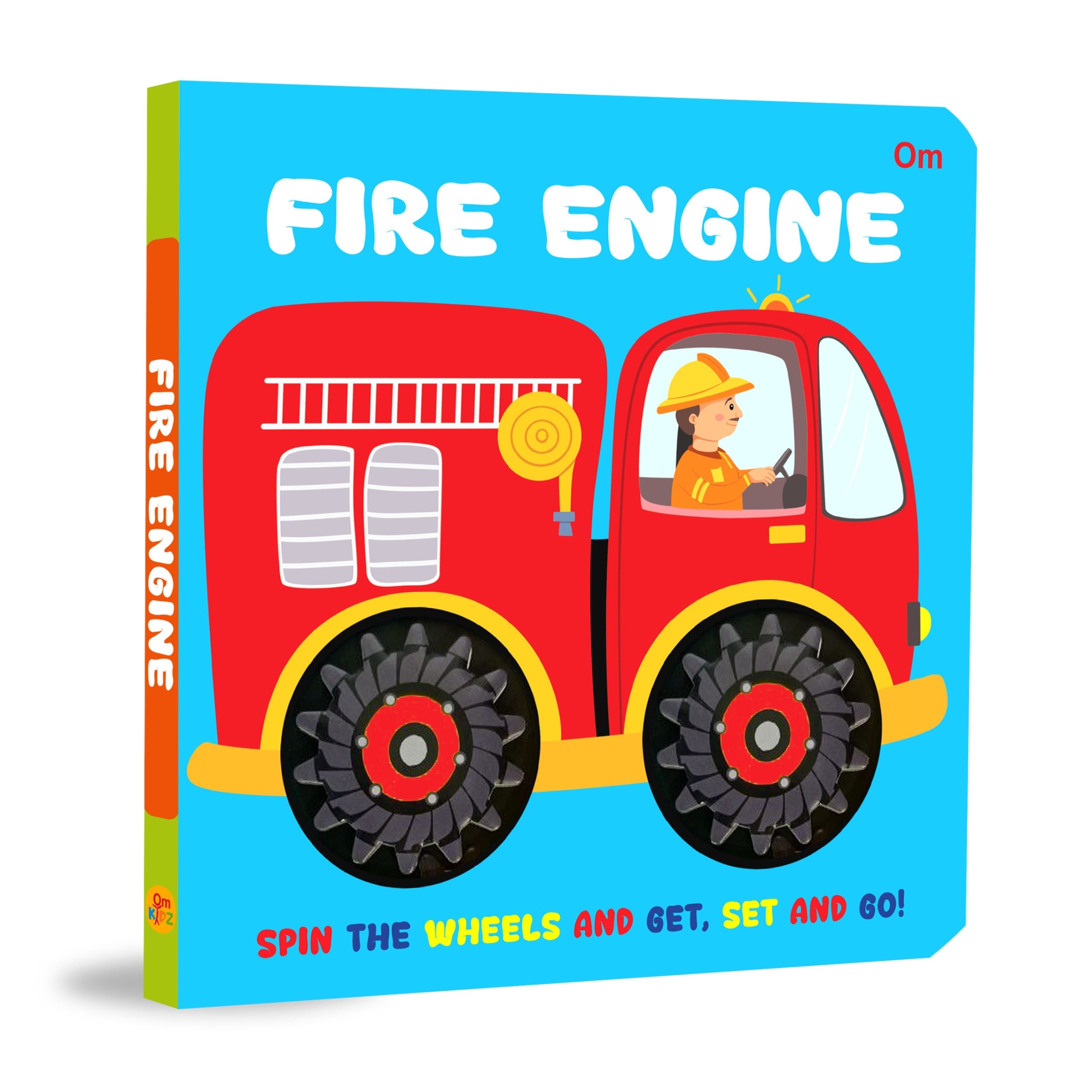 Wheel Books-Fire Engine - Om Books - Distacart