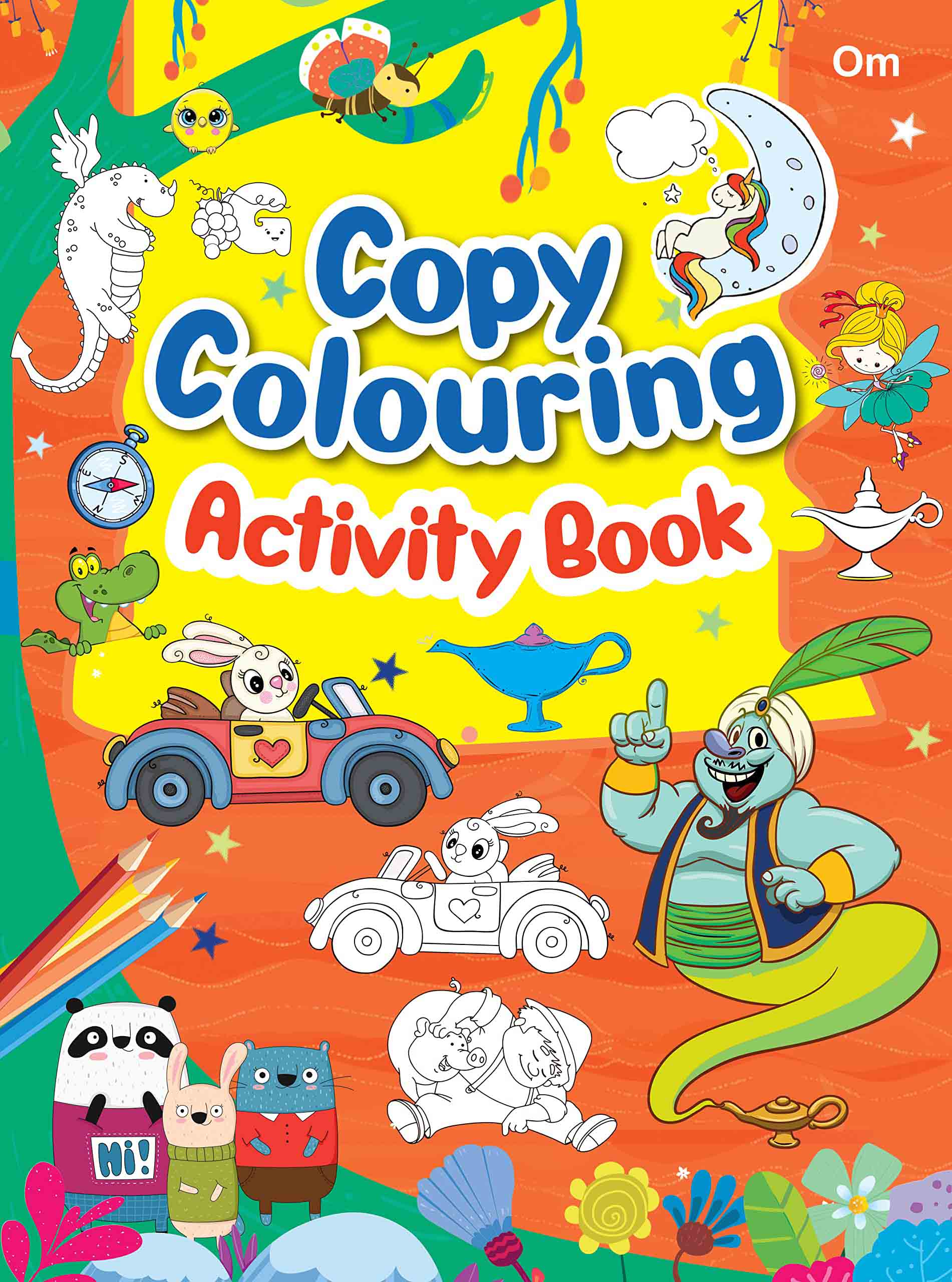 Copy colouring Activity book - Om Books - Distacart