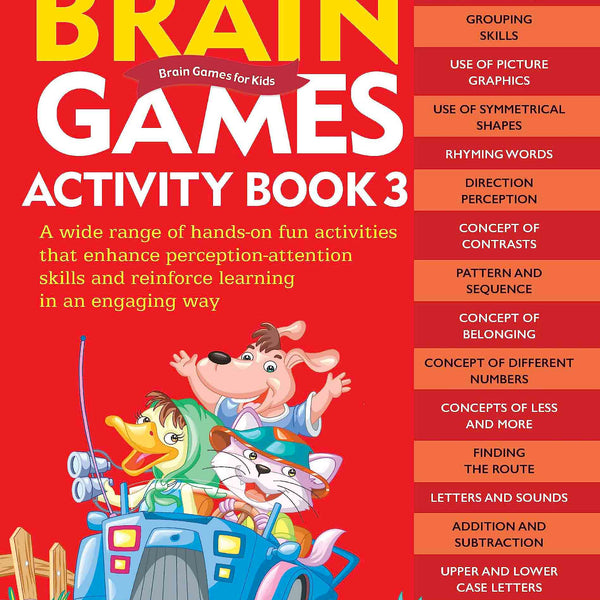 Brain Games Activity Books- 3 Level - 3 - Om Books - Distacart
