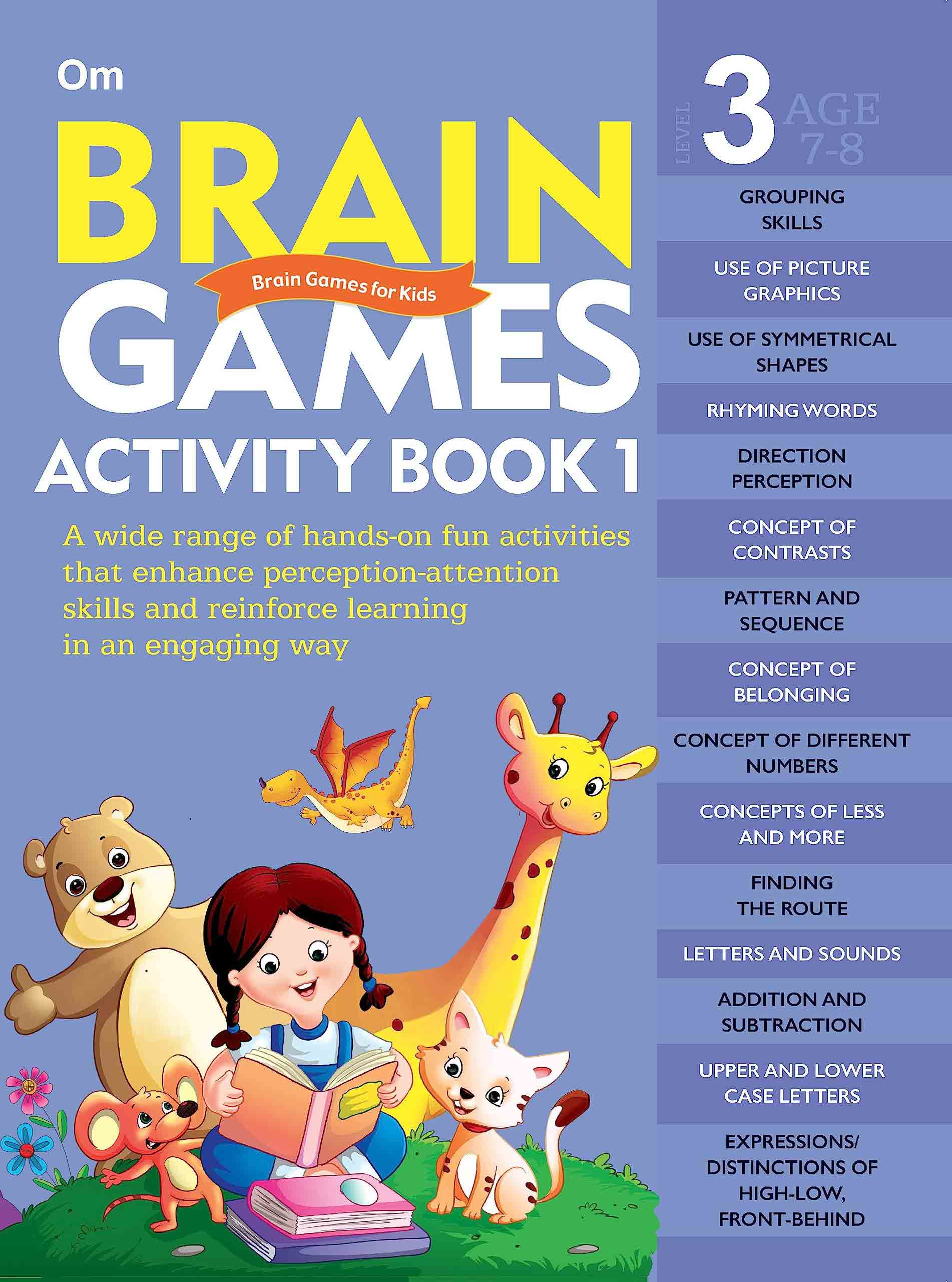Brain Games Activity Books- 1 Level - 3 - Om Books - Distacart
