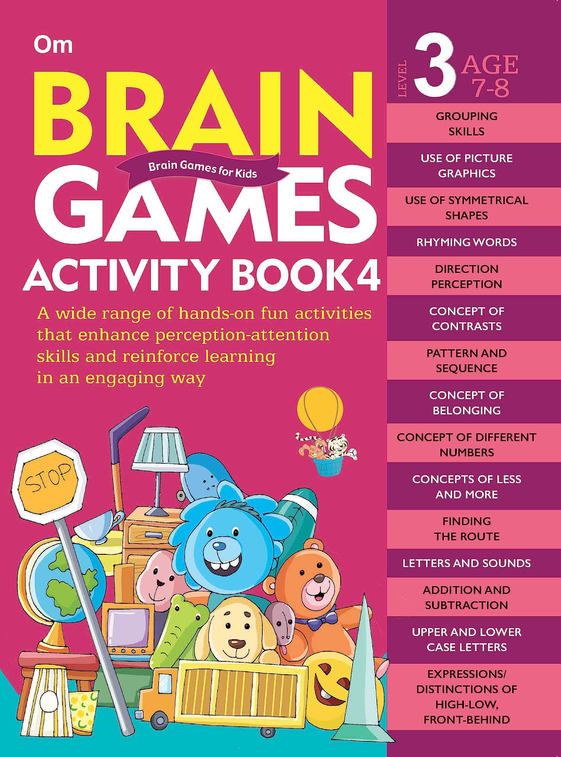 Brain Games Activity Books- 4 Level - 3 - Om Books - Distacart