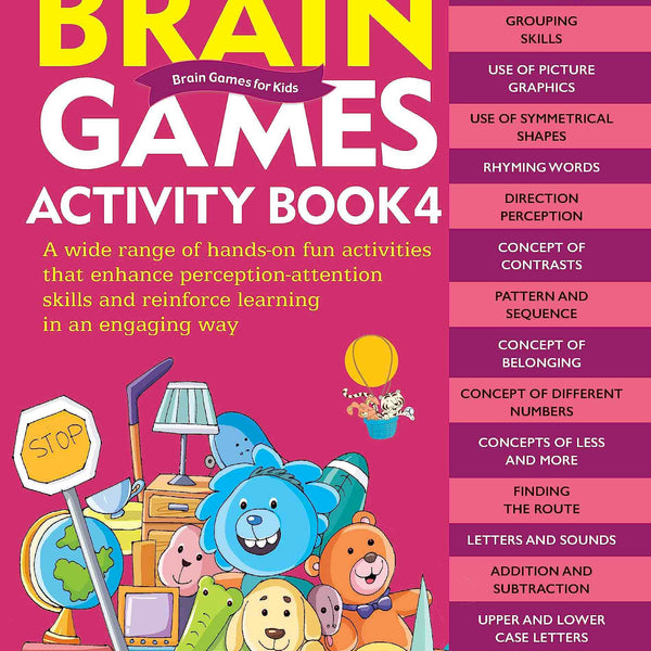Brain Games Activity Books- 4 Level - 3 - Om Books - Distacart