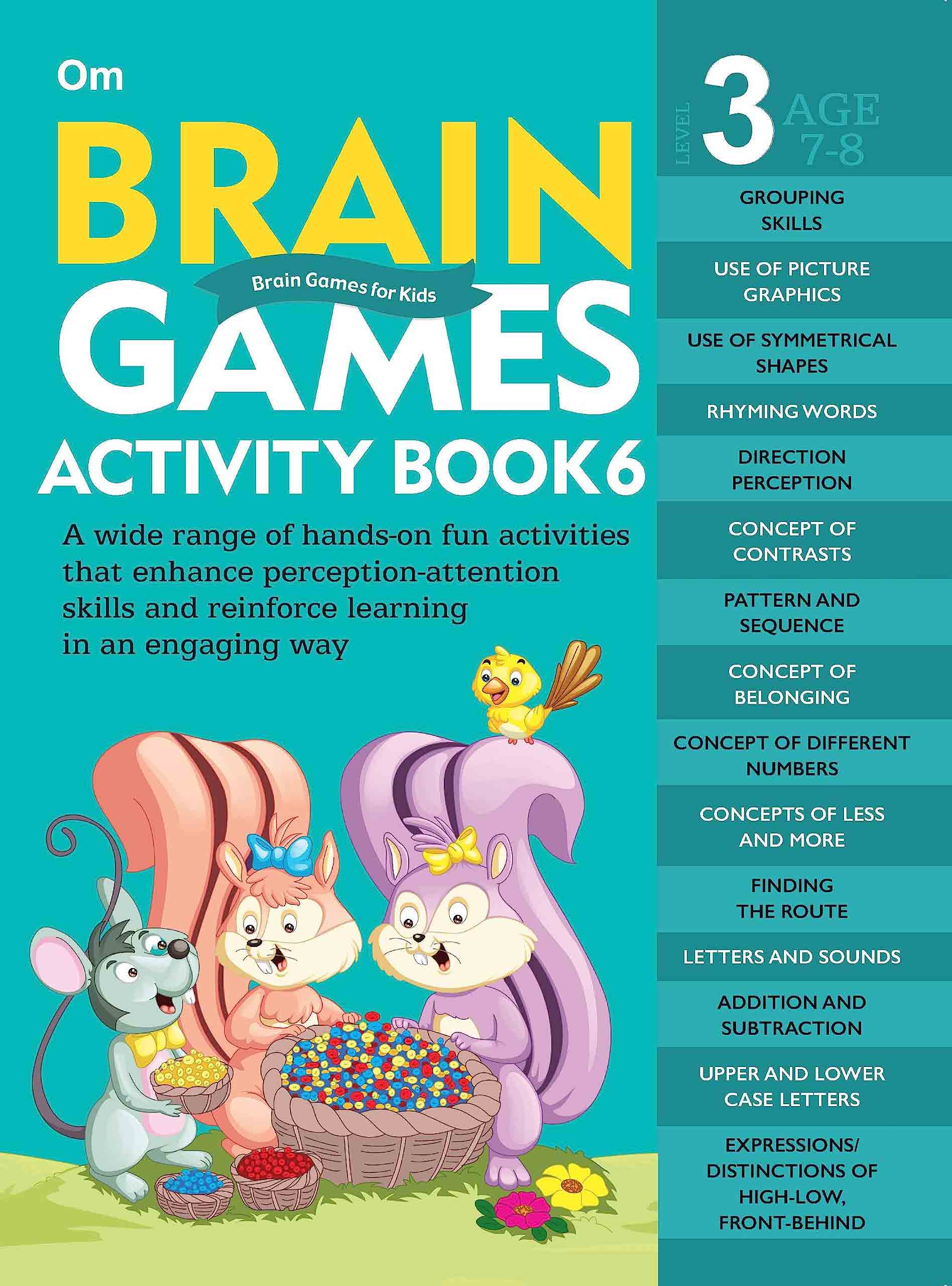 Brain Games Activity Books- 6 Level - 3 - Om Books - Distacart