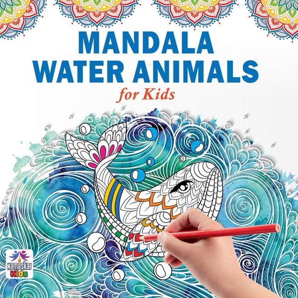 Mandala Sea Animals Art Coloring Book For Kids | 30 Ocean-Themed Mandala Designs To Enhance Art Coloring, Drawing & Focus | High Quality Premium Paper | Perfect Gift For Children & Teens-Namaskar Kids - Dista