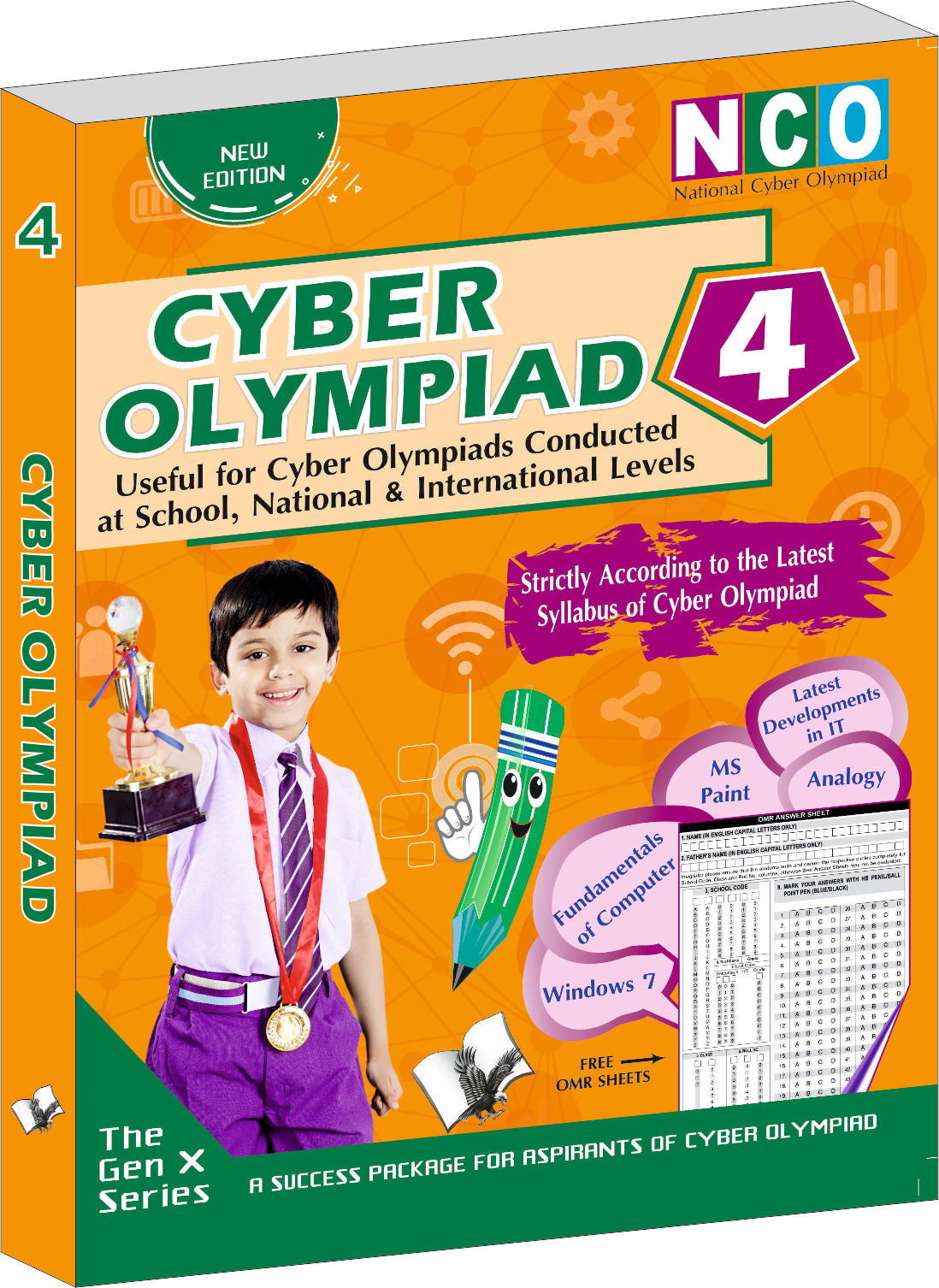 National Cyber Olympiad - Class 4 (With OMR Sheets) by Shraddha Singh - Dista
