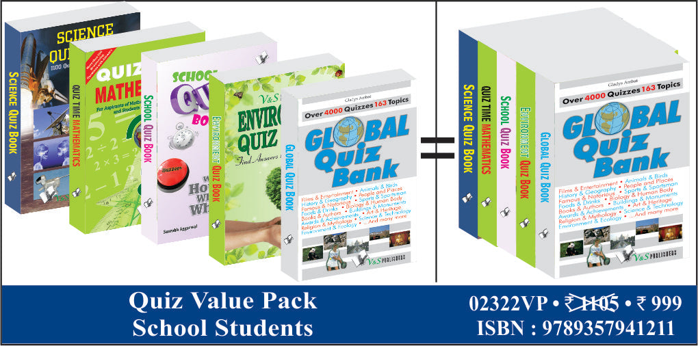 Quiz Value Pack For School Students by V&S Editorial Board - Dista