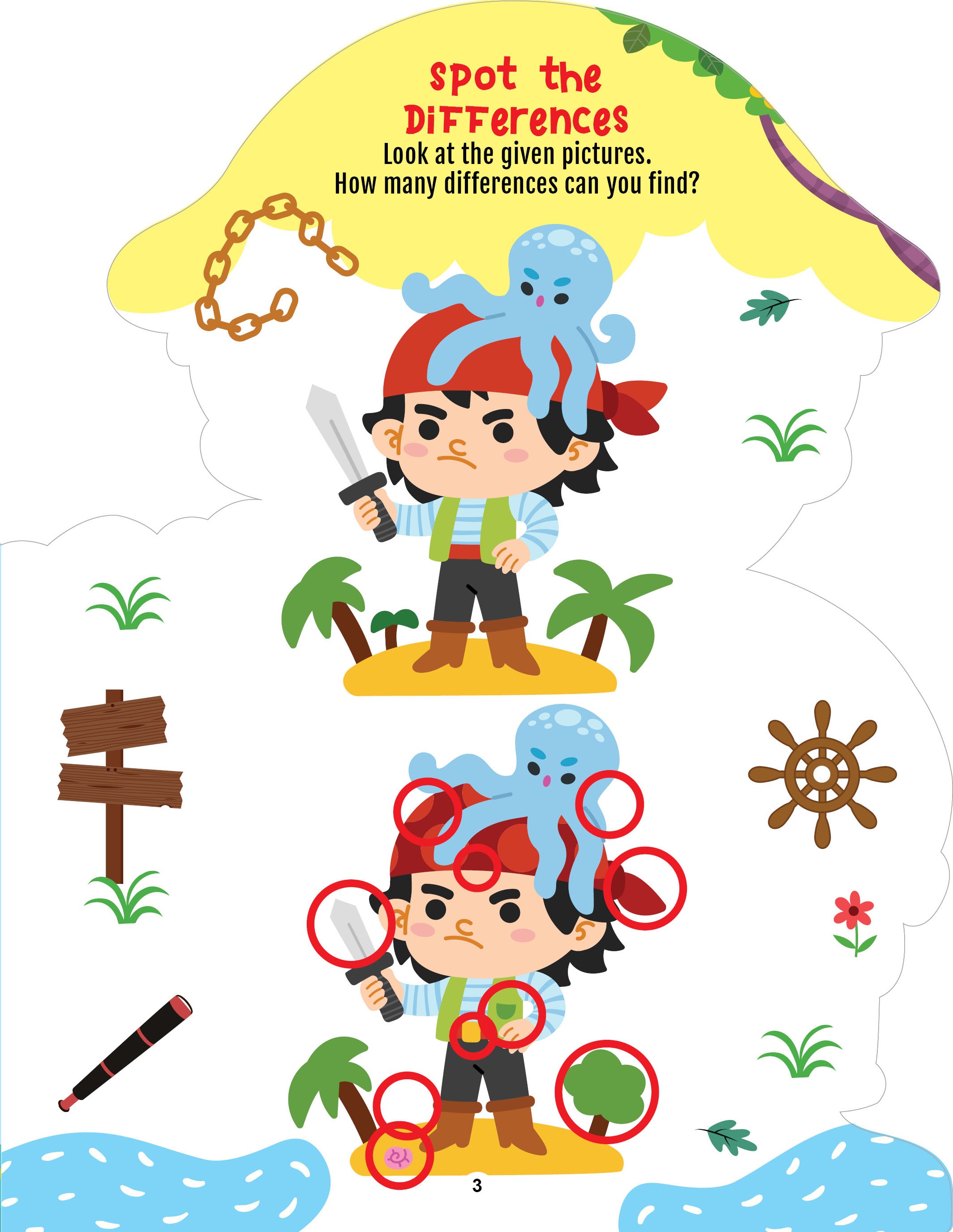 Dreamland Publications Step into the Pirates World - Activity and Colouring Fun Book for Age 4+