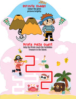Thumbnail for Dreamland Publications Step into the Pirates World - Activity and Colouring Fun Book for Age 4+