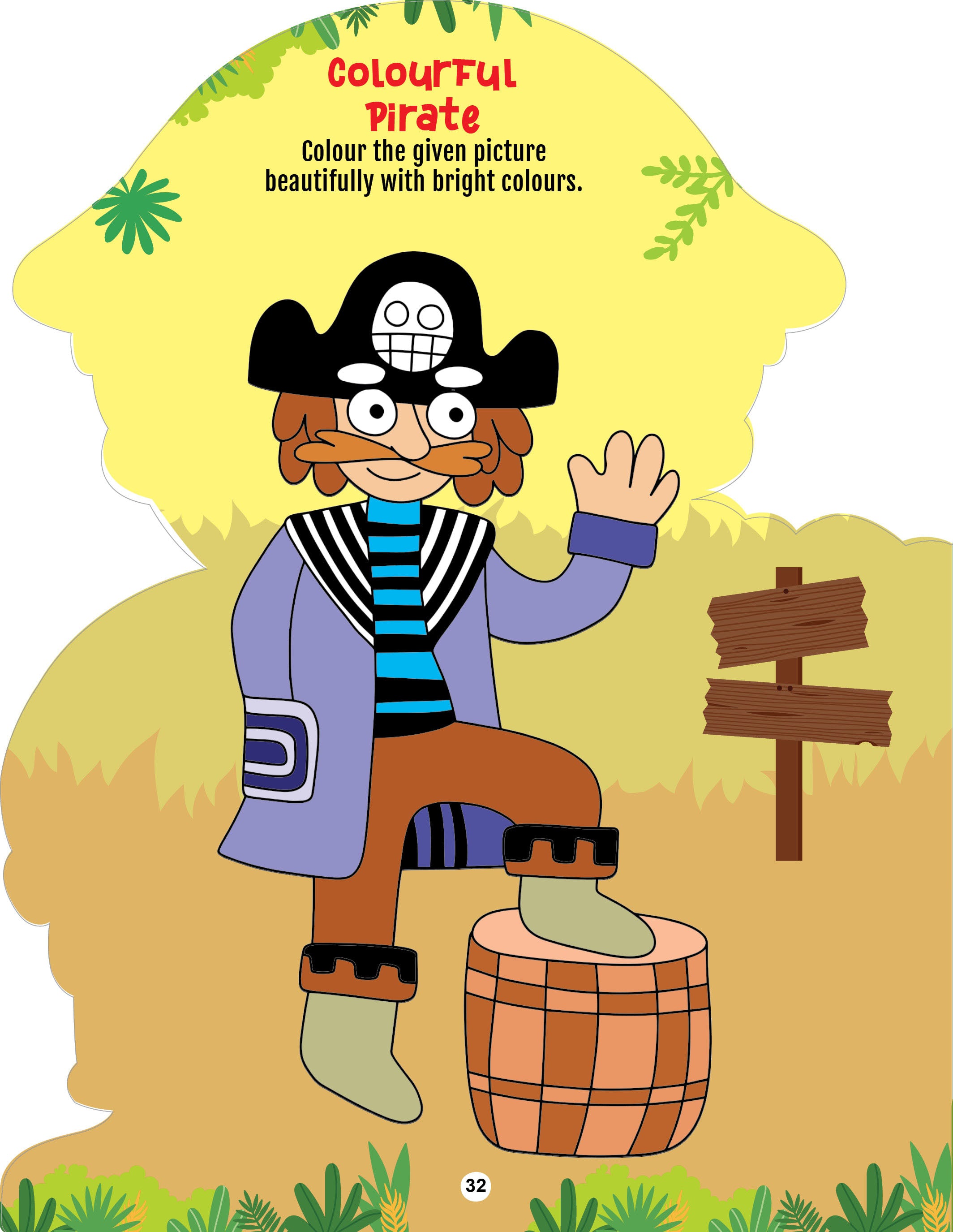 Dreamland Publications Step into the Pirates World - Activity and Colouring Fun Book for Age 4+