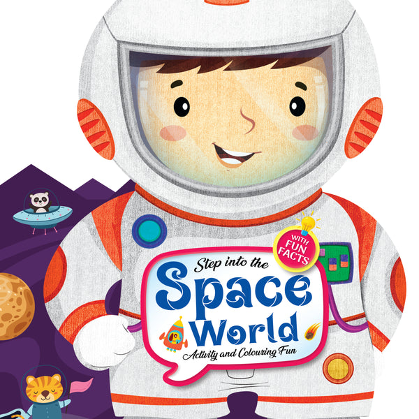 Dreamland Publications Step into the Space World - Activity and Colouring Fun Book for Age 4+