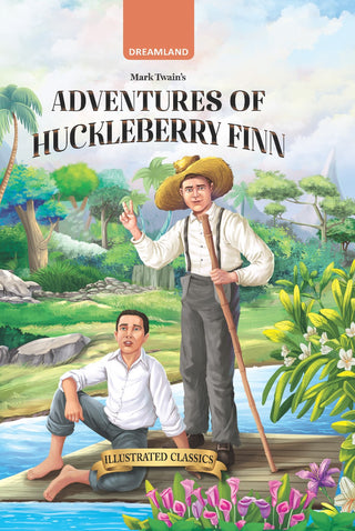 Dreamland Publications Adventure of Huckleberry Finn - Illustrated Abridged Classics for Children with Practice Questions