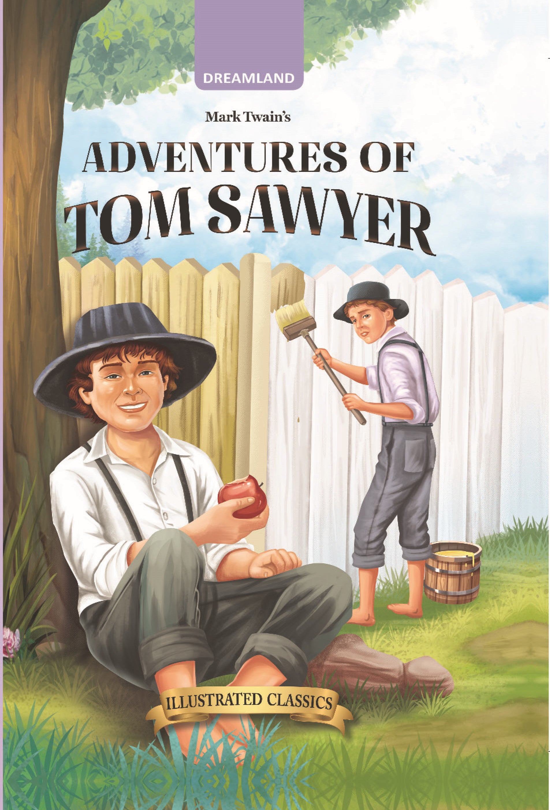 Dreamland Publications Adventures of Tom Sawyer - Illustrated Abridged Classics for Children with Practice Questions - Distacart