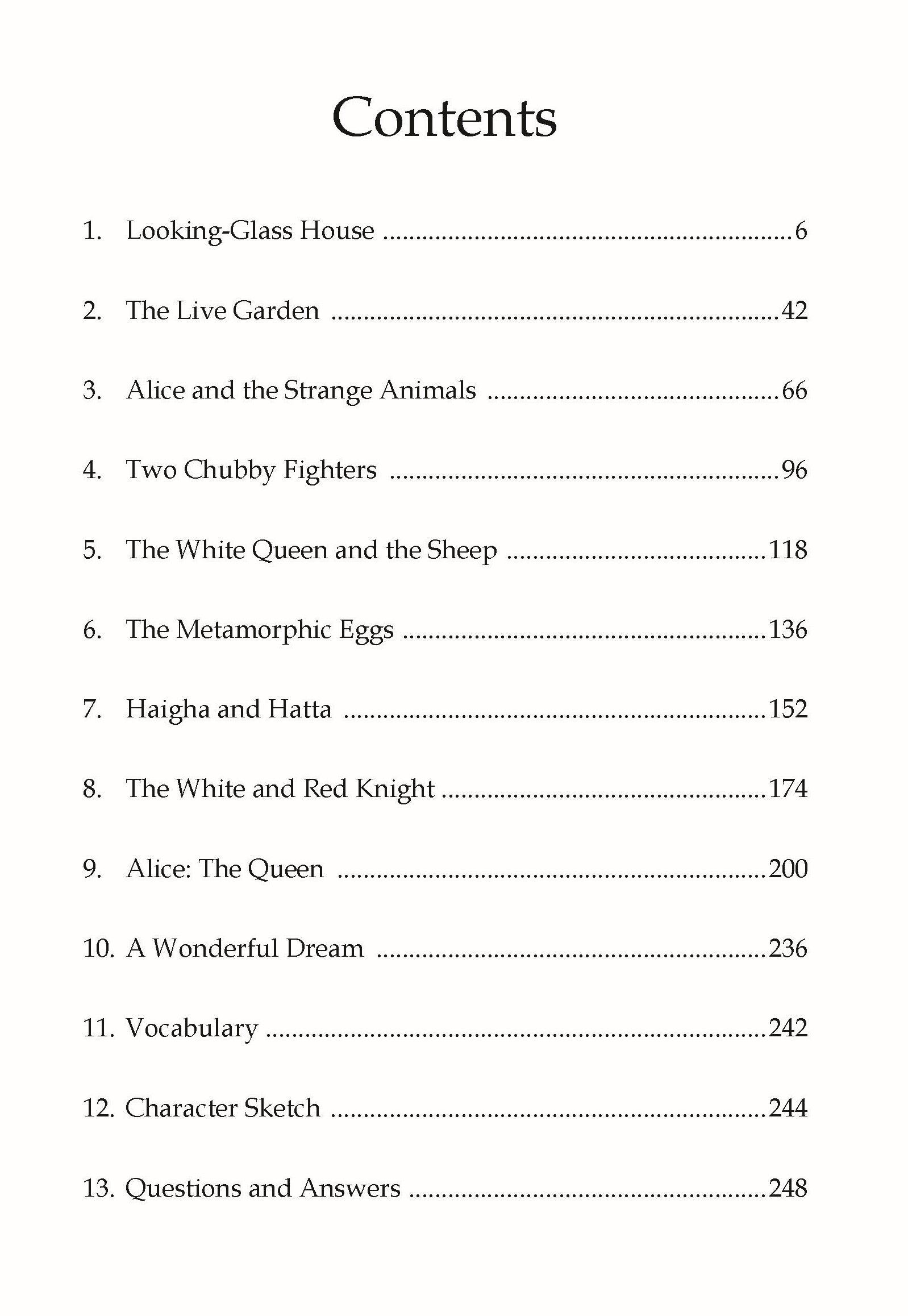 Dreamland Publications Through the Looking Glass - Illustrated Abridged Classics for Children with Practice Questions