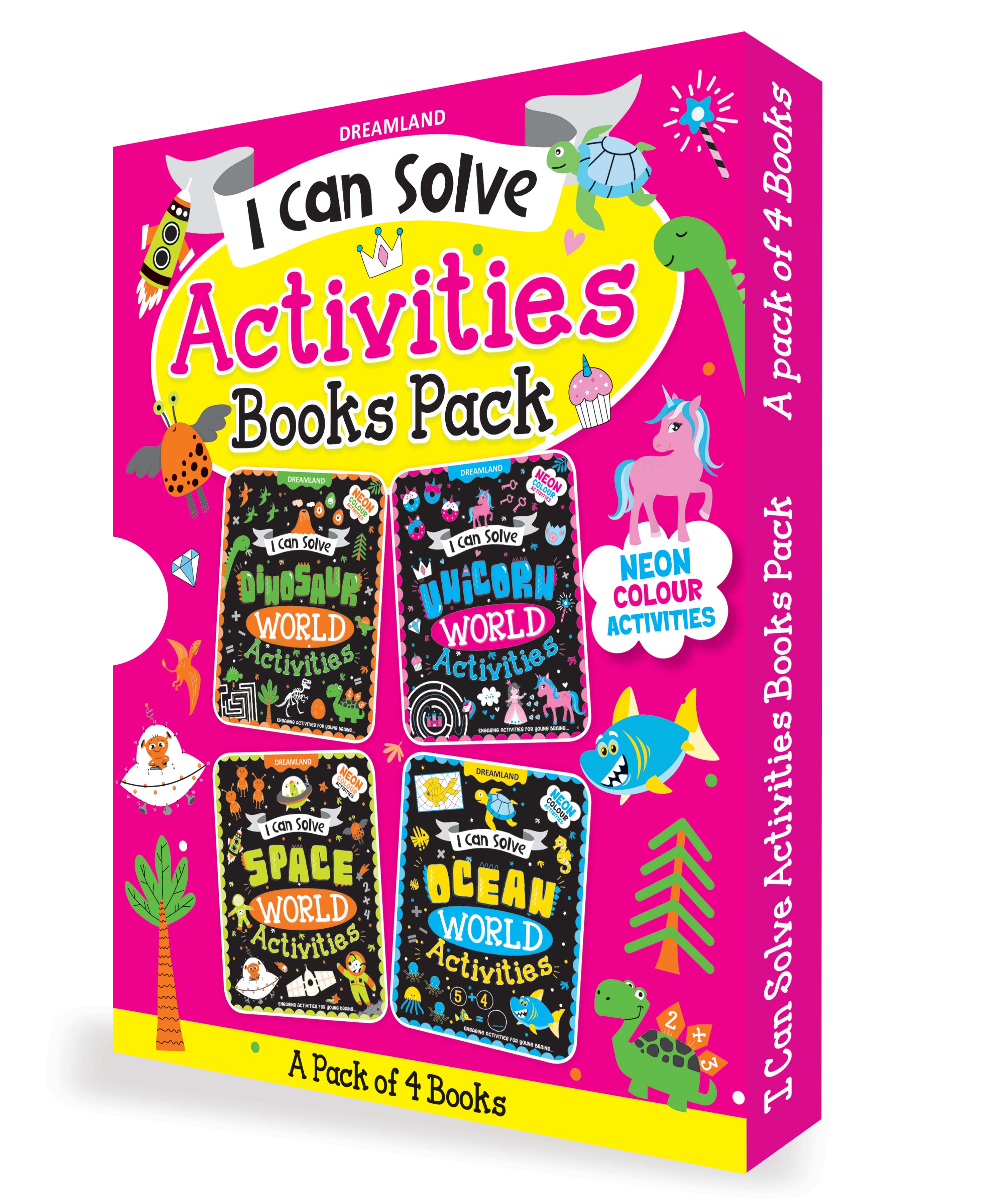 Dreamland Publications I Can Solve Activities Books Pack- A Set of 4 Books