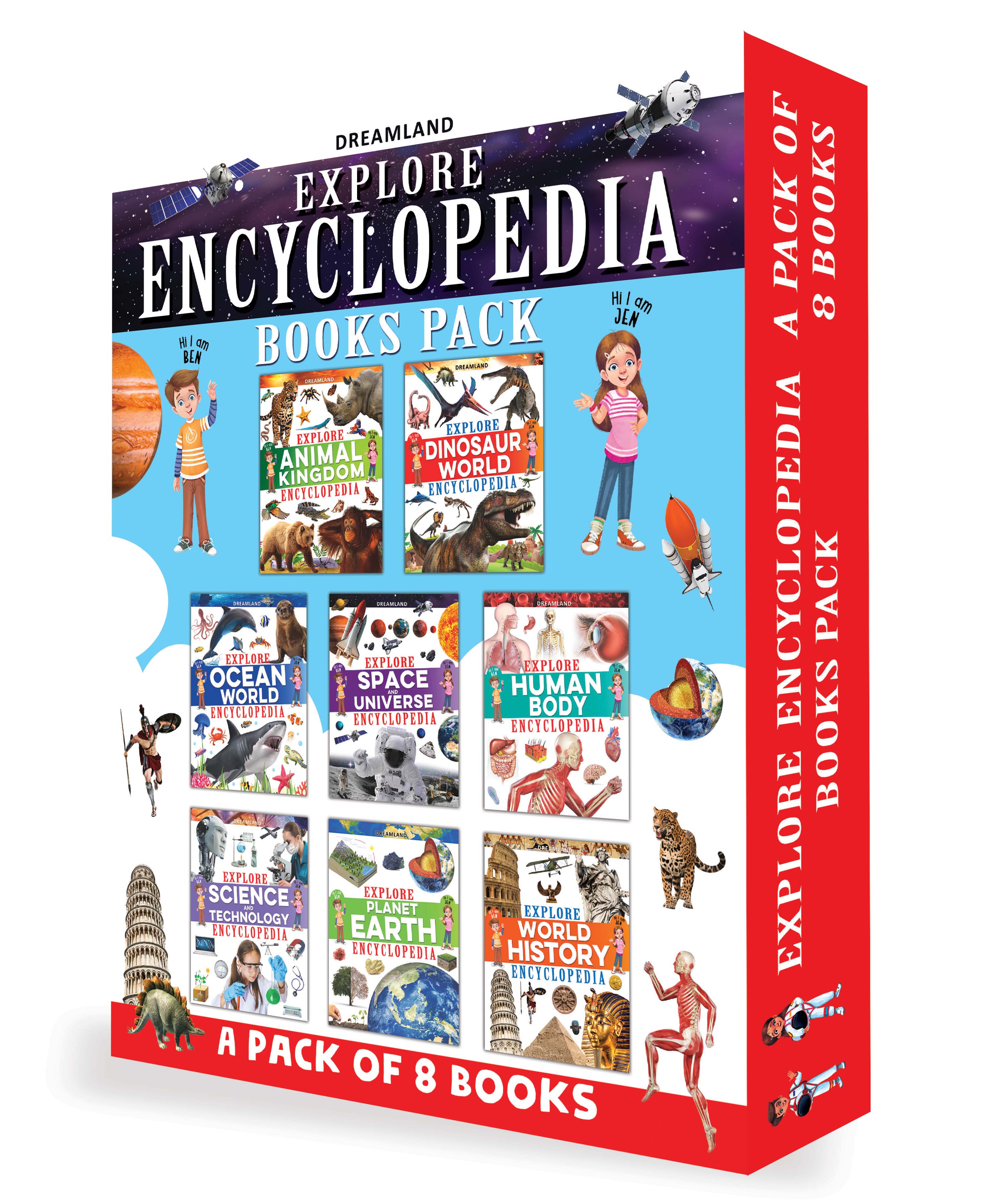 Dreamland Publications Explore Encyclopedia Books Pack - A Set of 8 Books