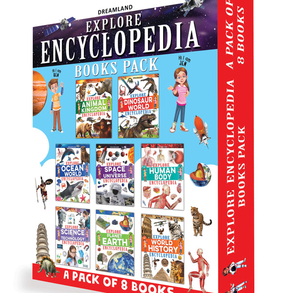 Dreamland Publications Explore Encyclopedia Books Pack - A Set of 8 Books - Distacart