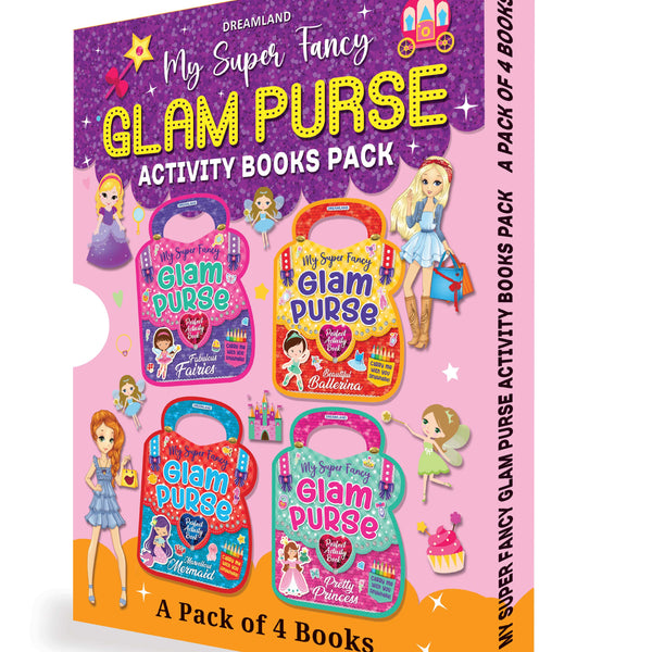 Dreamland Publications My Super Fancy Glam Purse Books Pack- A Set of 4 Books