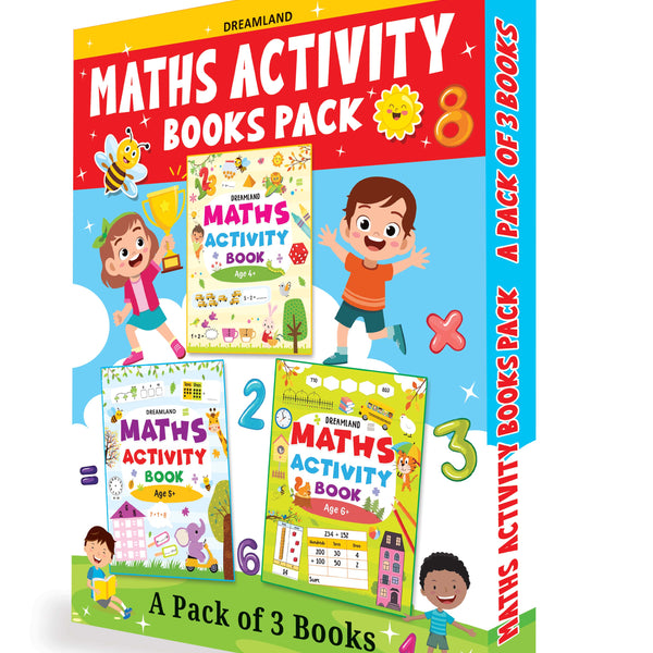 Dreamland Publications Maths Activity Books Pack- A Set of 3 Books