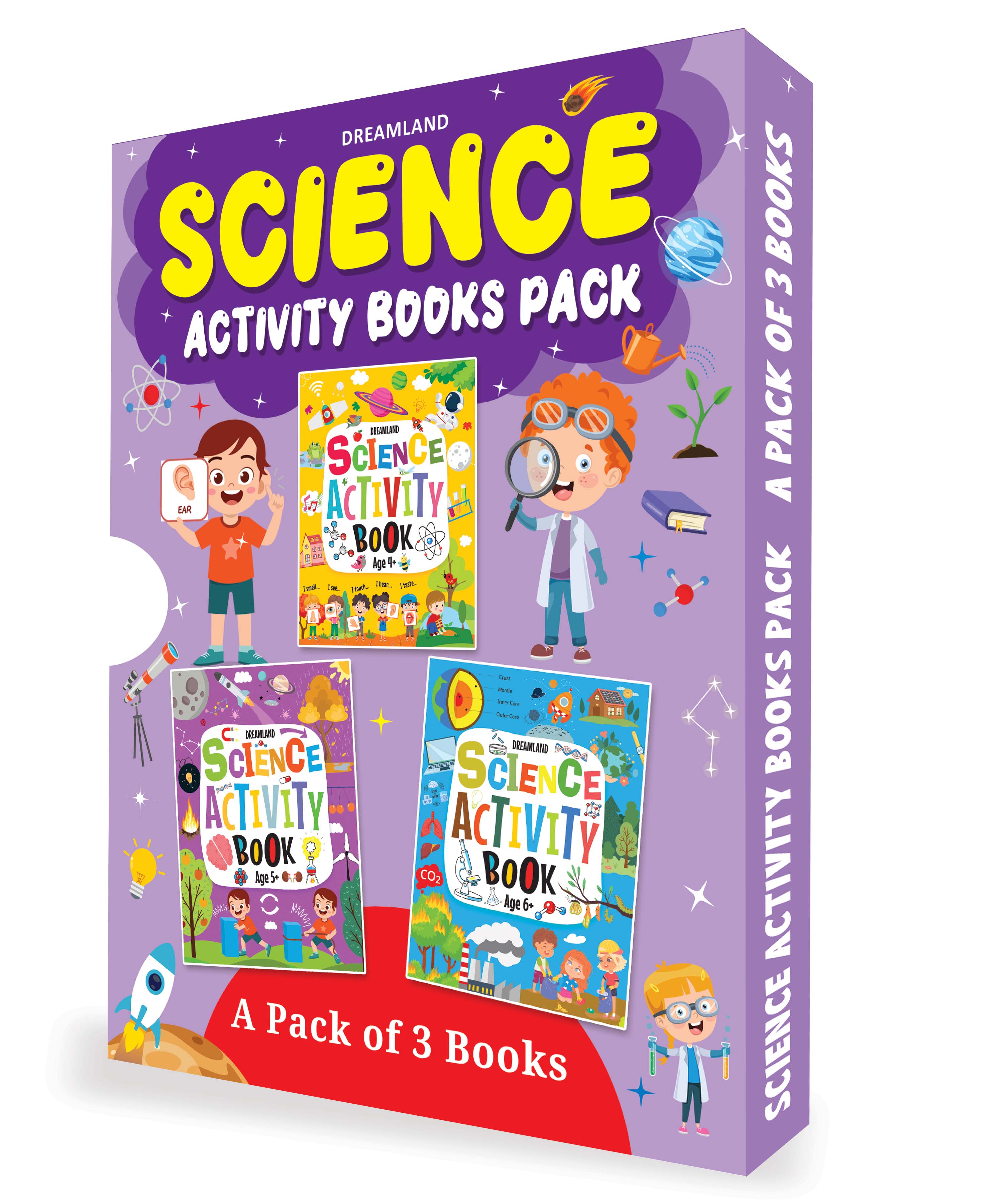Dreamland Publications Science Activity Books Pack- A Set of 3 Books