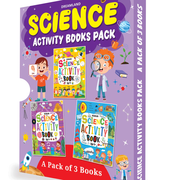 Dreamland Publications Science Activity Books Pack- A Set of 3 Books
