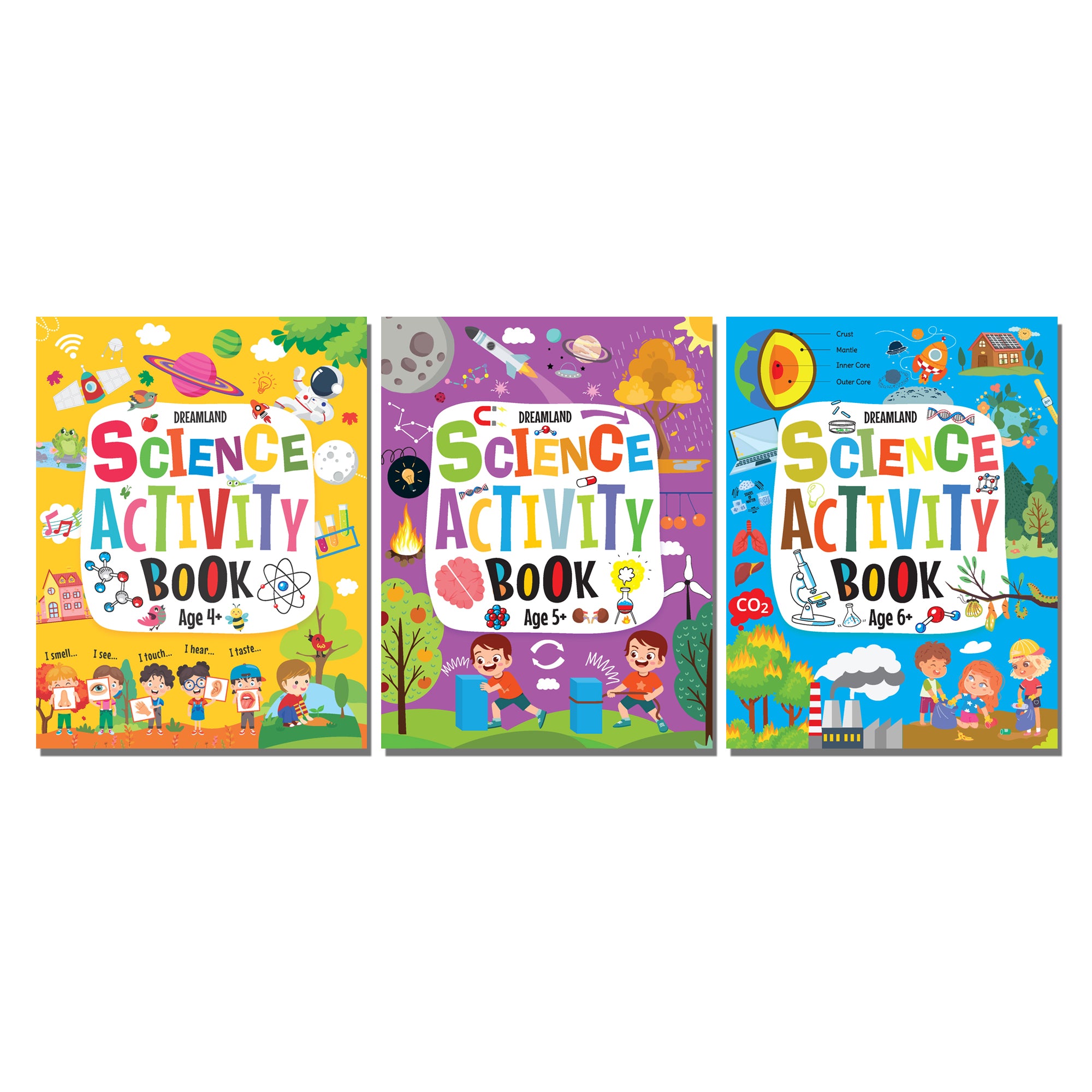 Dreamland Publications Science Activity Books Pack- A Set of 3 Books