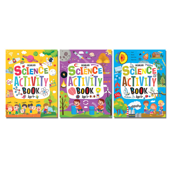Dreamland Publications Science Activity Books Pack- A Set of 3 Books