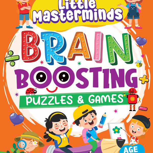 Dreamland Publications Little Masterminds: Brain Boosting Puzzles & Games Activity Book for Kids Age 4 and Up