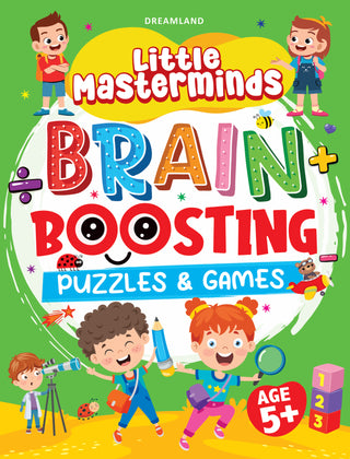Dreamland Publications Little Masterminds: Brain Boosting Puzzles & Games Activity Book for Kids Age 5 and Up