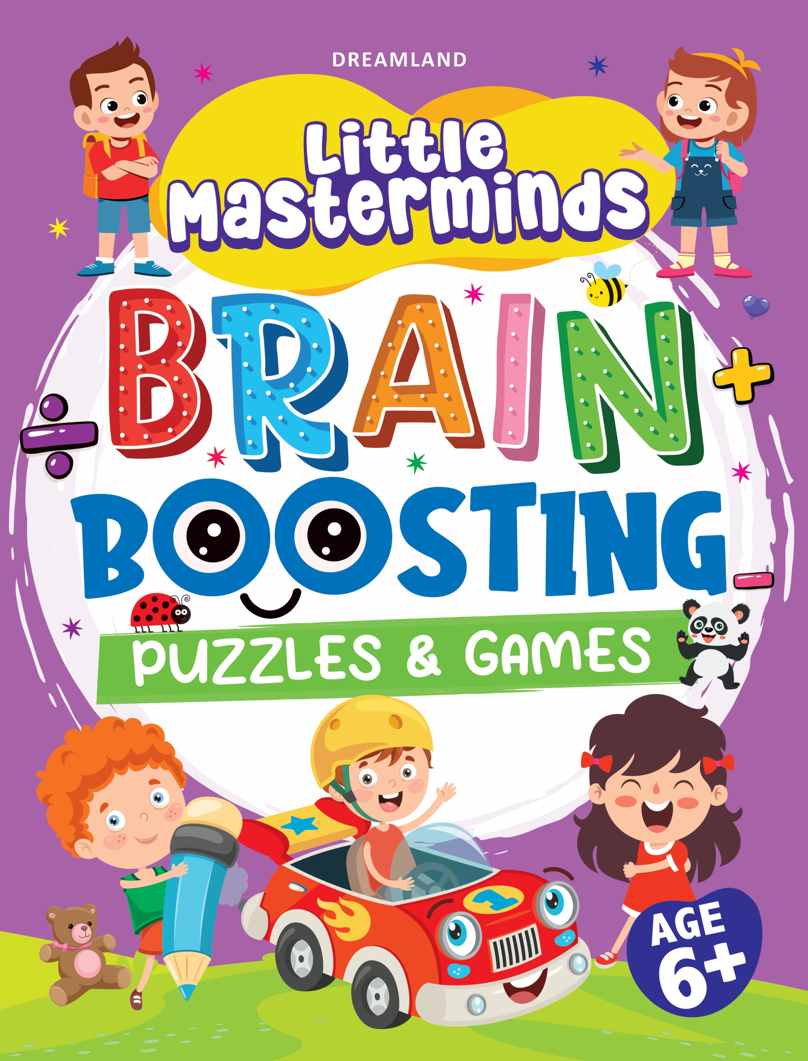 Dreamland Publications Little Masterminds: Brain Boosting Puzzles & Games Activity Book for Kids Age 6 and Up