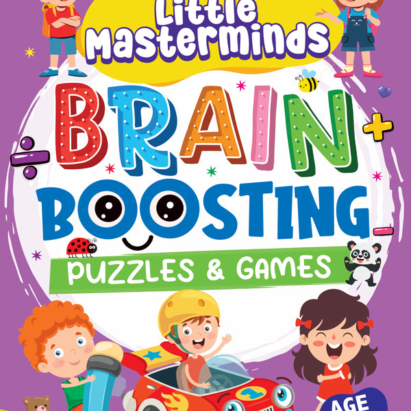 Dreamland Publications Little Masterminds: Brain Boosting Puzzles & Games Activity Book for Kids Age 6 and Up