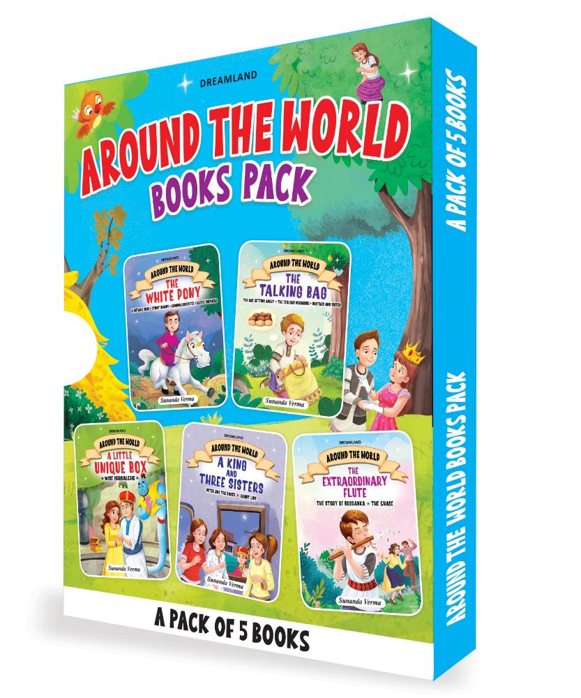 Dreamland Publications Around the World Stories Gift Pack - Around the World Stories for Children Age 4 - 7 Years - Dista