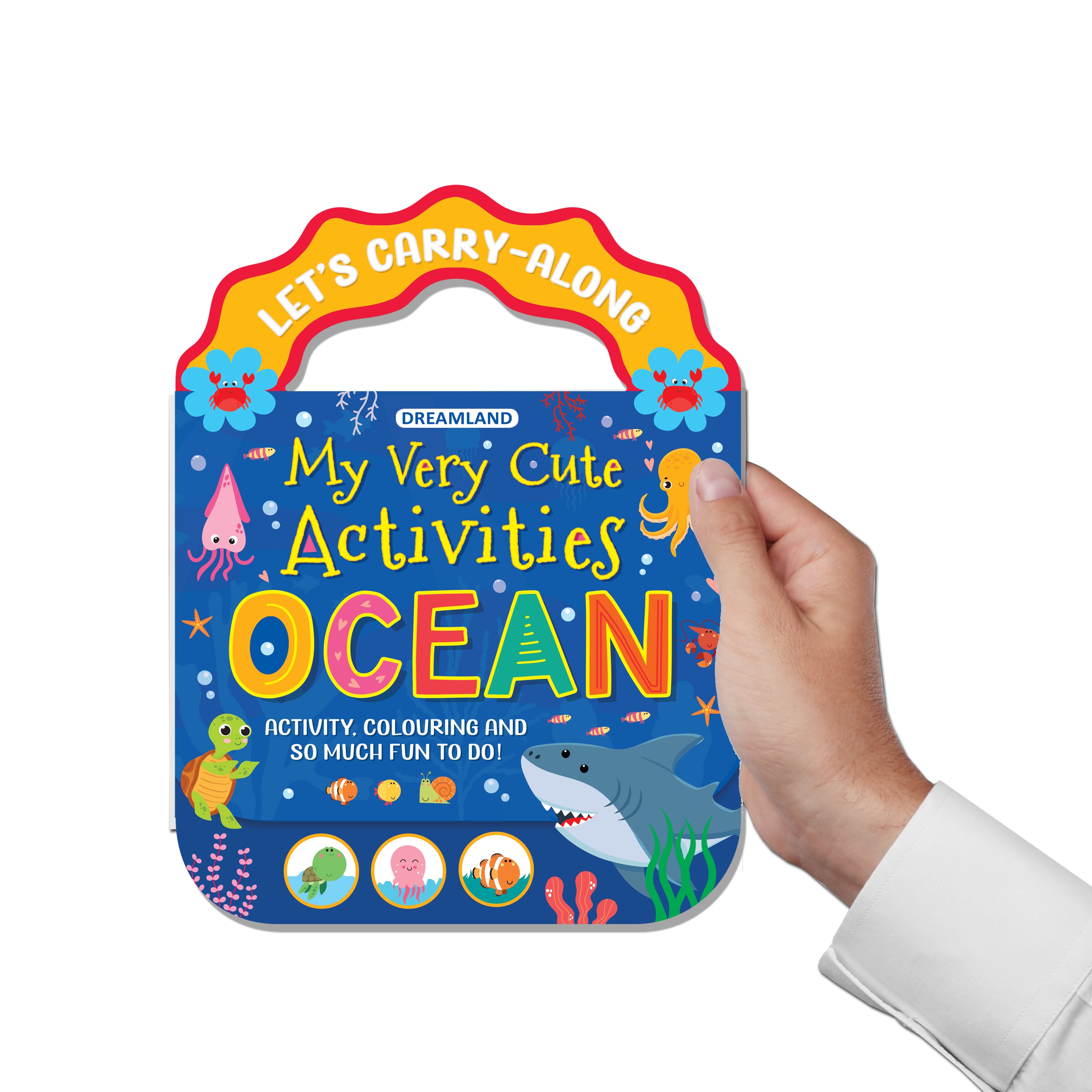 Dreamland Publications Ocean- Let's Carry-Along Activity, Colouring Book for Kids Age 3 -8 years (My Very Cute Activities Series)