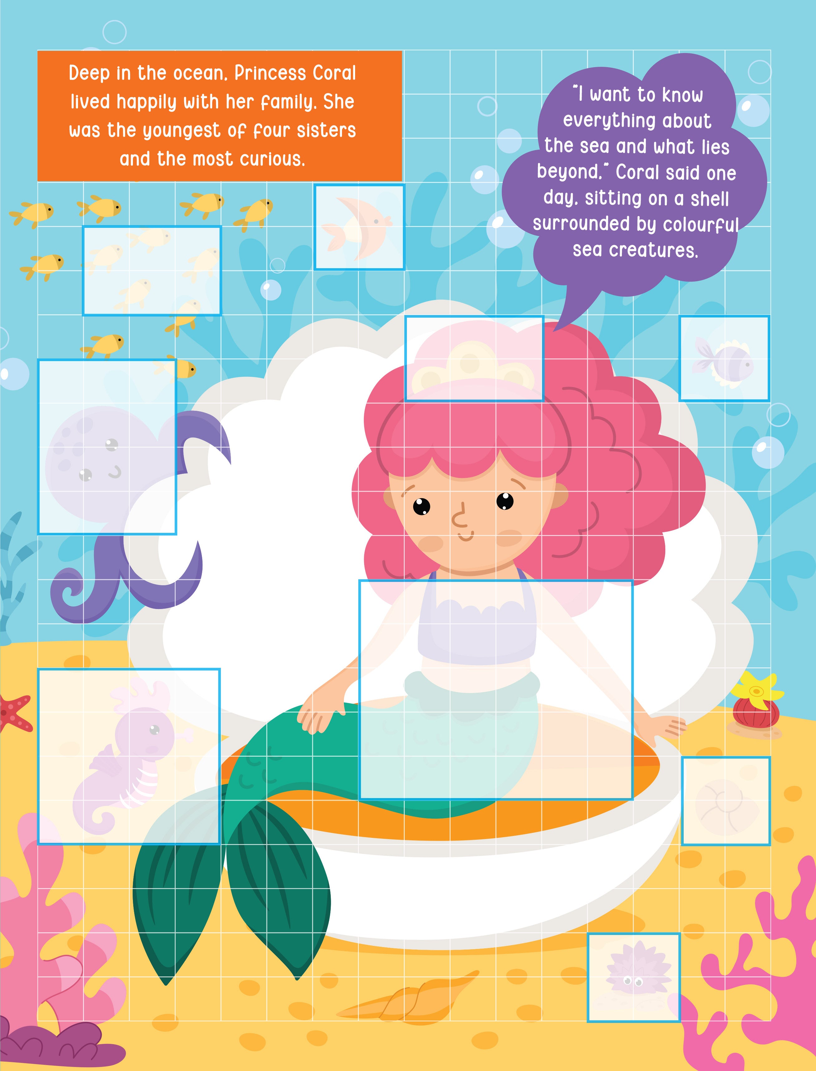 Dreamland Publications Pixel Sticker Activity Book: Curious Mermaid – Over 1,400 Stickers for Kids Age 4+ | Underwater Pixel Art, Sticker Puzzles