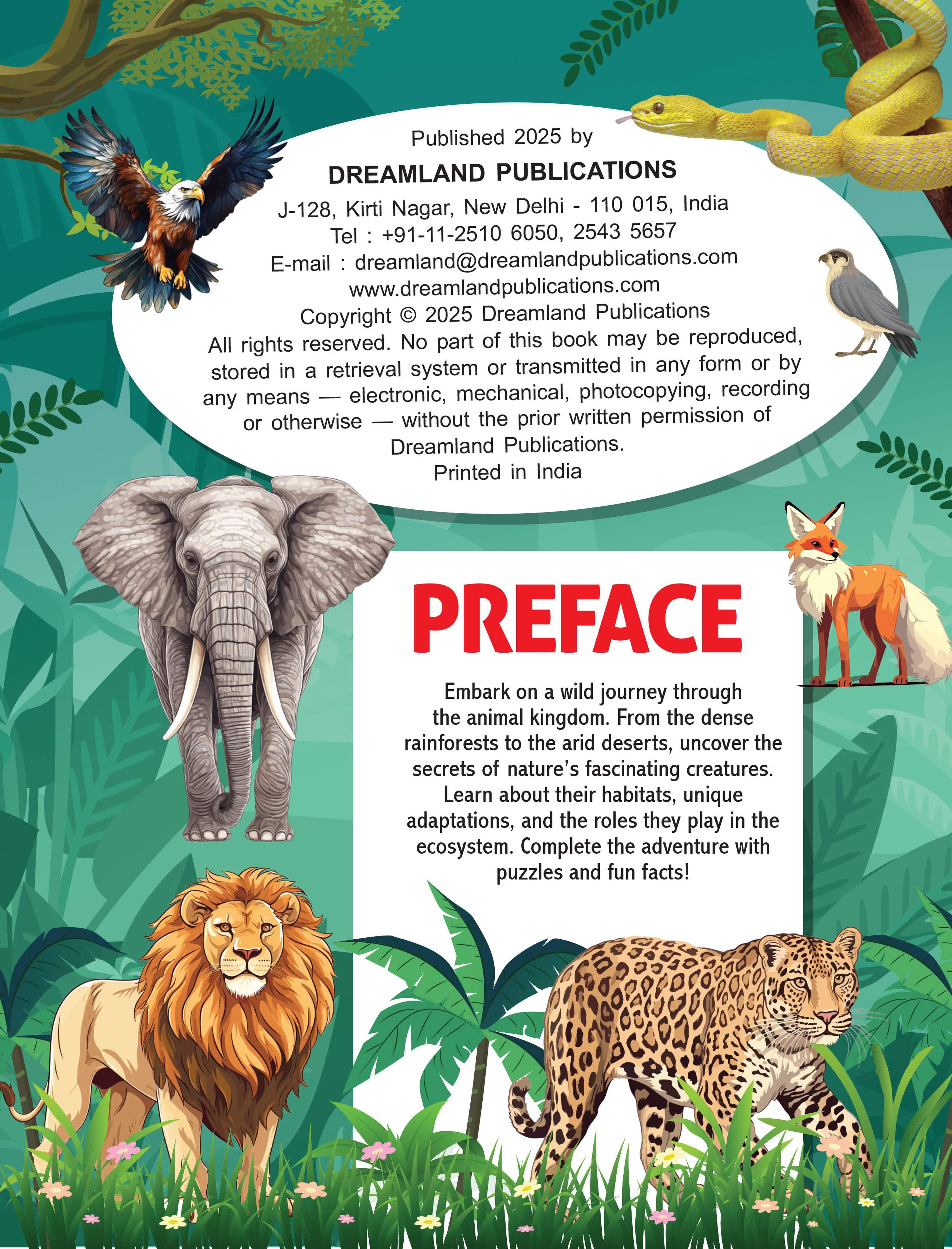 Dreamland Publications Junior Genius: Amazing Animals – A Fun-Filled Learning Book for Kids Age 7+ | Discover Incredible Creatures with Facts, Activities, and Puzzles