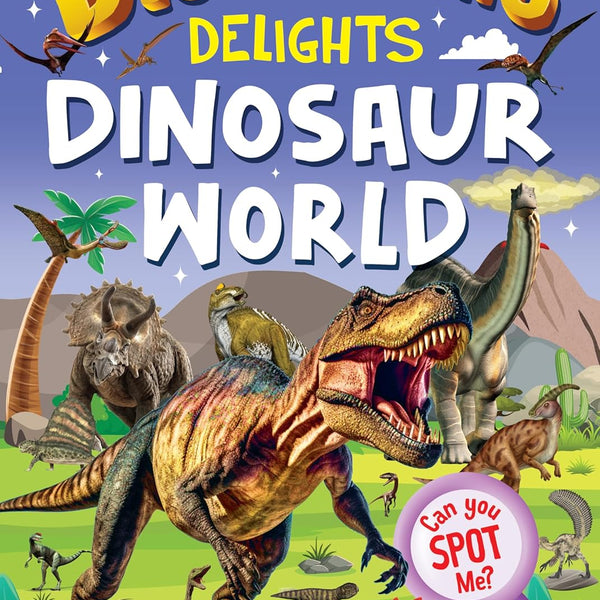 Dreamland Publications Dinosaur World Discovering Delights Flap Book for Kids Age 4 - 10 years
