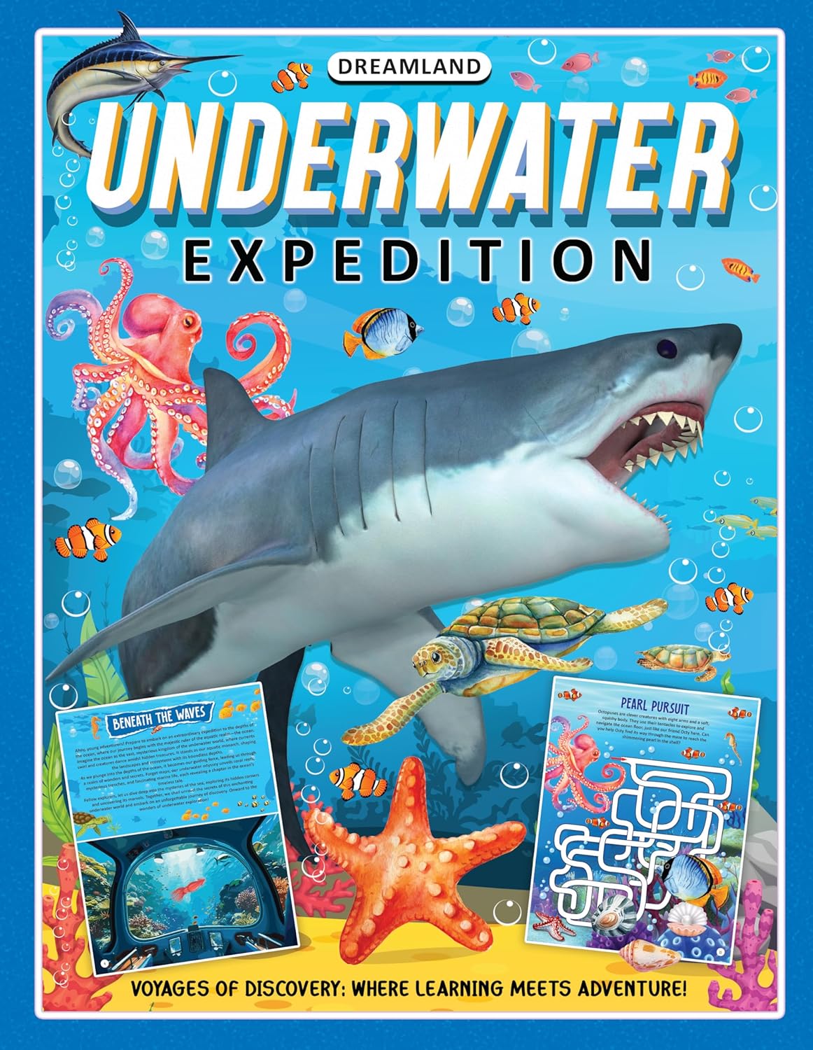 Dreamland Publications Underwater Expedition Activity Book for Kids Age 5 -10 years
