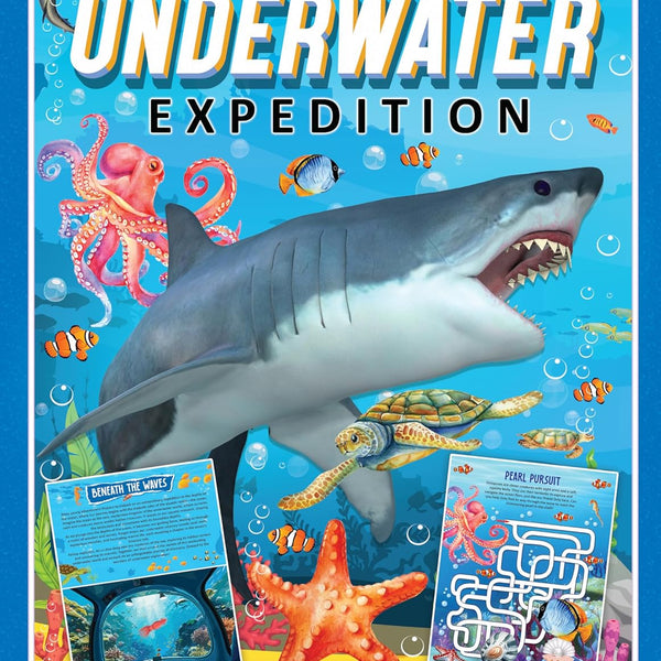 Dreamland Publications Underwater Expedition Activity Book for Kids Age 5 -10 years