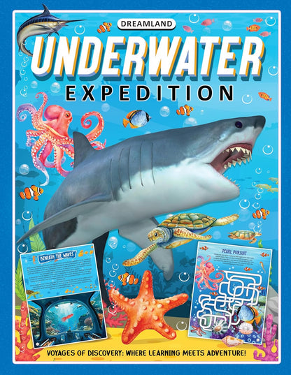 Dreamland Publications Underwater Expedition Activity Book for Kids Age 5 -10 years - Distacart