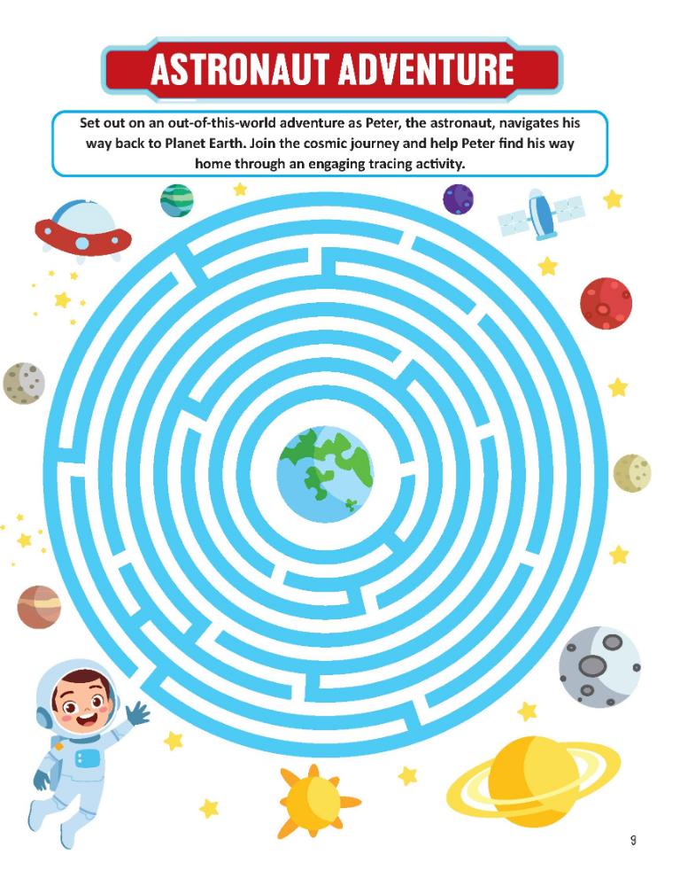 Dreamland Publications Solar System Exploration Activity Book for Kids Age 5 -10 years - Dista