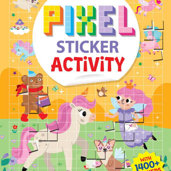 Dreamland Publications Pixel Sticker Activity Book: Twinkle's Dream – Over 1,400 Stickers for Kids Age 4+ | Magical Pixel Art Scenes, Sticker Puzzles