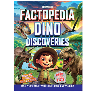 Dreamland Publications Factopedia: Dino Discovery – Fascinating Dinosaur Facts for Kids Age 6+ | Learn About Prehistoric Giants with Fun, Easy-to-Understand Info