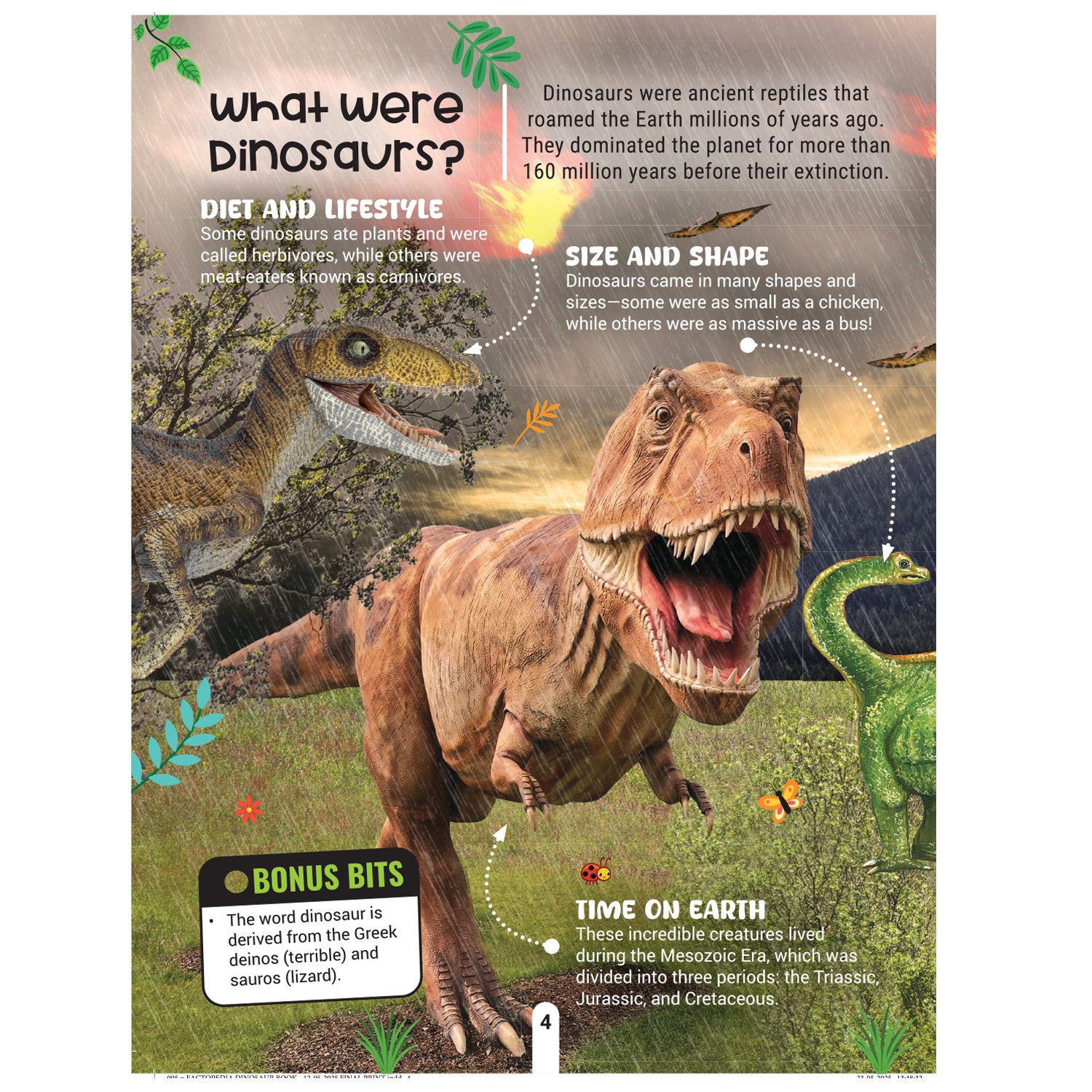 Dreamland Publications Factopedia: Dino Discovery – Fascinating Dinosaur Facts for Kids Age 6+ | Learn About Prehistoric Giants with Fun, Easy-to-Understand Info