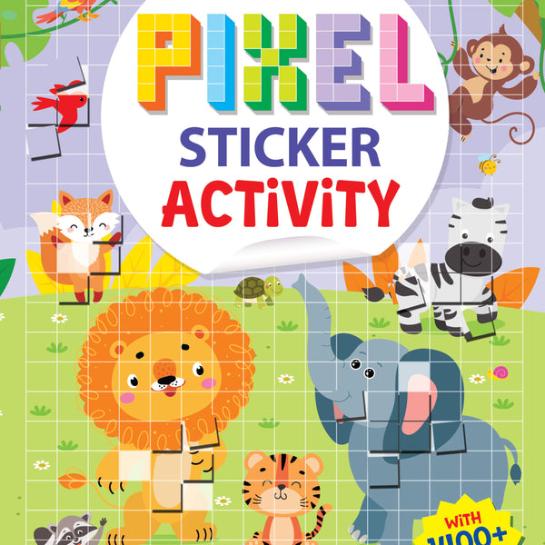 Dreamland Publications Pixel Sticker Activity Book: Leo's Journey – Over 1,400 Stickers for Kids Age 4+ | Adventure-Themed Pixel Art, Sticker Puzzles