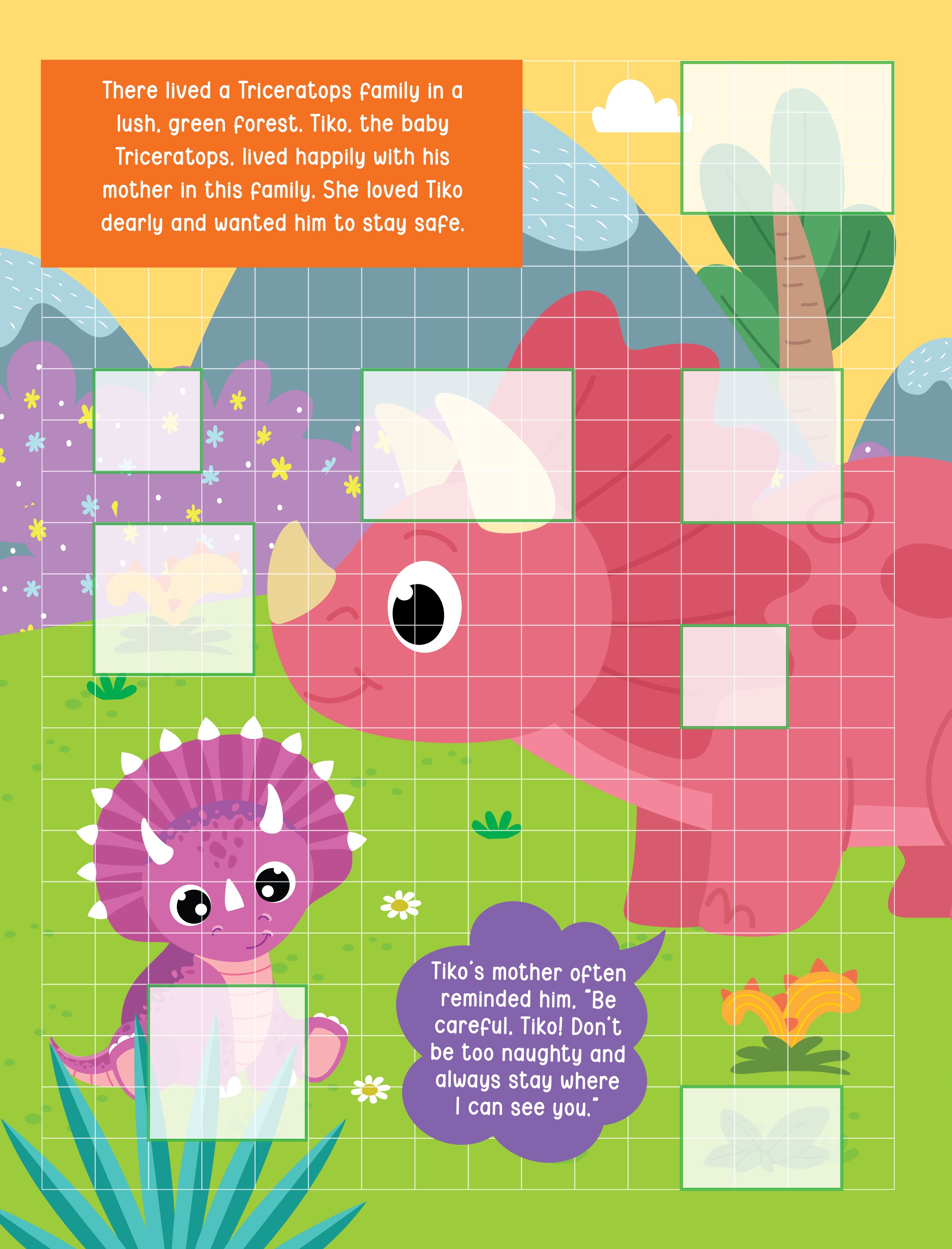 Dreamland Publications Pixel Sticker Activity Book: Tiko and The Lost T-Rex – Over 1,400 Stickers for Kids Age 4+ | Dinosaur Adventure with Pixel Art