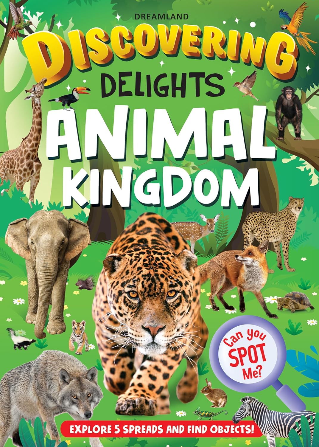 Dreamland Publications Animal Kingdom Discovering Delights Flap Book for Kids Age 4 - 10 years - Distacart
