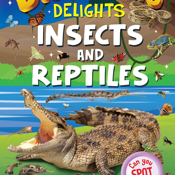 Dreamland Publications Insects and Reptiles Discovering Delights Flap Book for Kids Age 4 - 10 years
