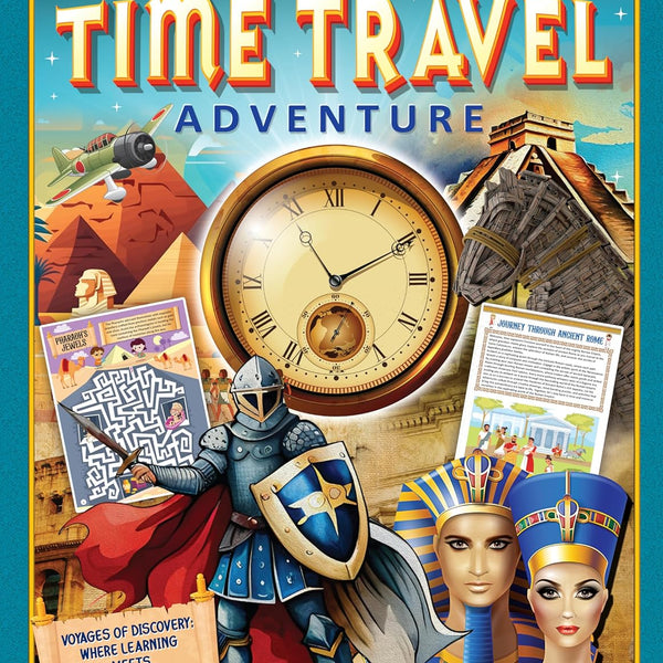Dreamland Publications Time Travel Adventure Activity Book for Kids Age 5 -10 years