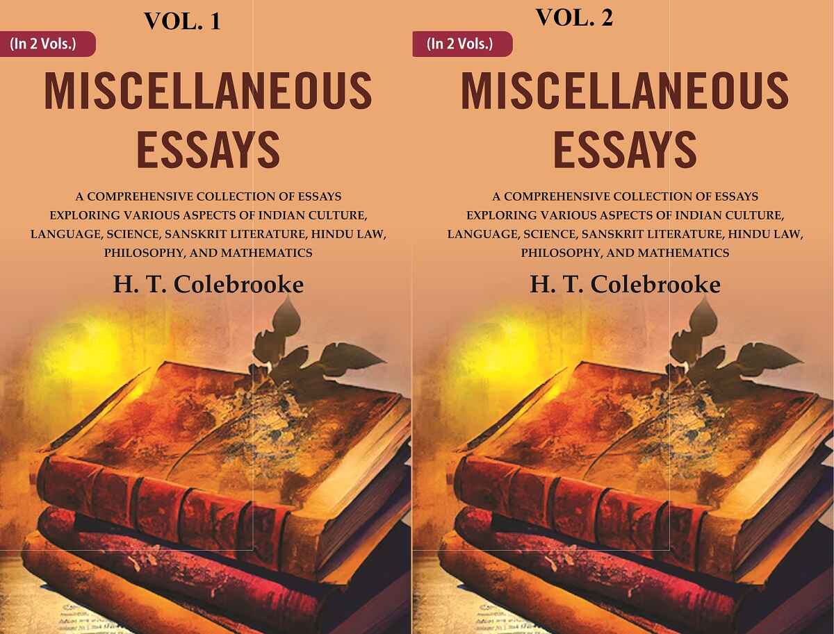 Miscellaneous Essays: A Comprehensive Collection Of Essays Exploring Various Aspects Of Indian 2 Vols. Set - Gyan Books - Distacart